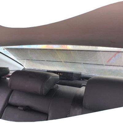 V140° 뷰 앵글 높은 투명 광고 LED 디스플레이 택시 자동차 버스 후방 창