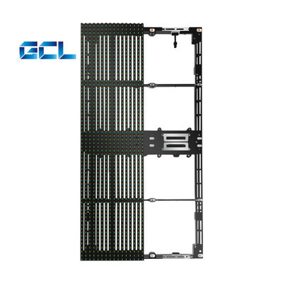 500*1000mm 패널 크기 야외 투명한 LED 디스플레이 커튼 LED 비디오 메시