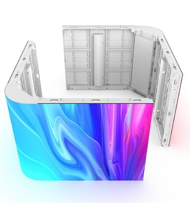 SMD P8 P10mm 외관 고정 LED 디스플레이 전면 후방 서비스 방수 광고 LED 디스플레이 화면