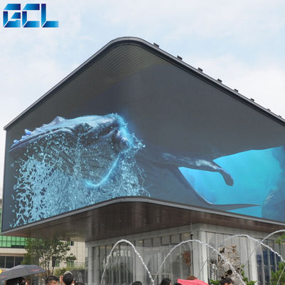 높은 밝기 야외 LED 디스플레이 GA 시리즈 DIP346 LED 타입 6000-10000nits 야외 광고 스크린에 적합합니다