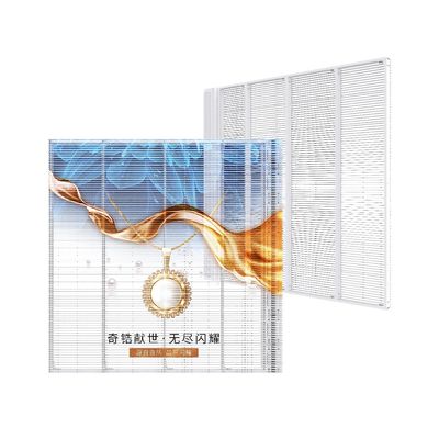 프로페셔널 아웃도어 글래스 P3.9 투명 LED 스크린 광고용