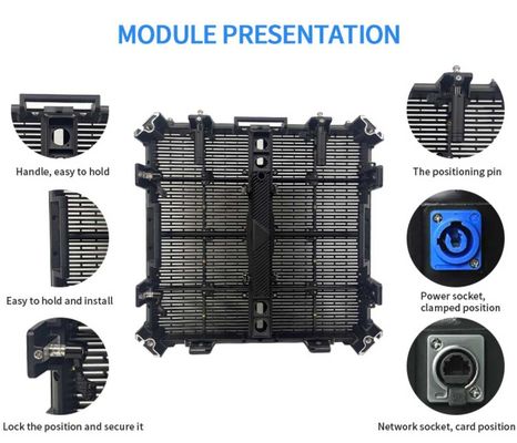 Gflow 500*500mm P3.9-7.8mm 야외 투명 LED 디스플레이 LED 비디오 메시 커튼