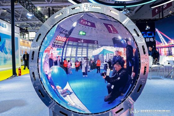 P2.0mm LED 구형 화면 시리즈 360도 풀 뷰 디스플레이 크기는 사용자 정의 할 수 있습니다