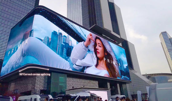 GA P10 DIP 야외 고정 LED 화면 1000nits 밝기 960*960mm