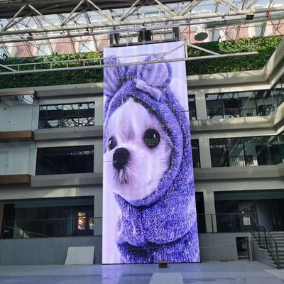 P10 LED 투명 비디오 벽 120도 관점 10000 시간 수명