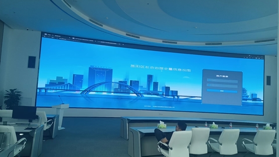 좋은 가격 Ghalo 1000 * 250mm lightweight wall mounted quick installation indoor P1.953mm LED display screen 온라인으로