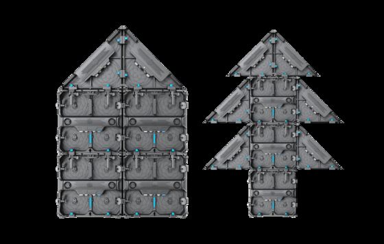 좋은 가격 바 무대용 하트 및 크리스마스 트리 모양의 렌탈 디스플레이 스크린, 픽셀 피치 각각 P1.9mm 및 P2.6mm 온라인으로