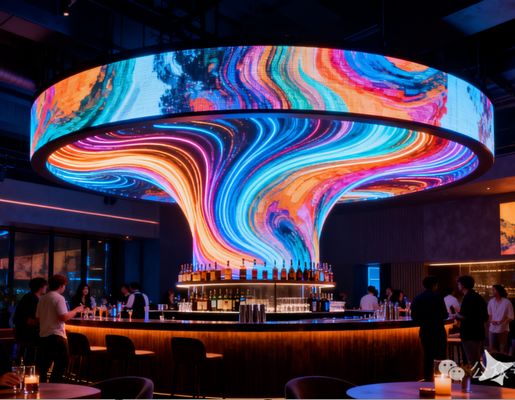 좋은 가격 스테이지 콘서트 LED 디스플레이, 7680Hz 고 갱신 속도, 160° 수평 / 140° 수직 관점 및 몰입 시각을 위한 단일 점 캘리브레이션 온라인으로